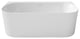 Perlato Almeria Back to Wall Soaking Tub, 65"