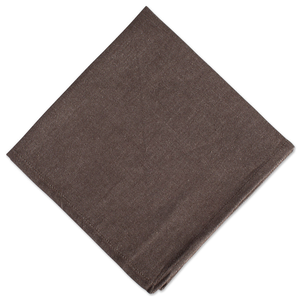 Texas Solid Napkin- Chocolate, Set of 6