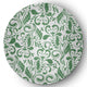 Aurora French Country Chenille Area Rug, Green, 5' Round