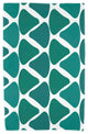 30"x60" Watermelon Seeds, Geometric Print Beach Towel, Teal