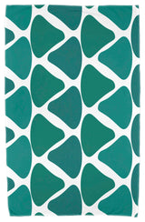 30"x60" Watermelon Seeds, Geometric Print Beach Towel, Teal