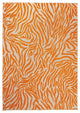 5??X 8??Orange Zebra Pattern Indoor Outdoor Area Rug