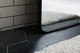 Ellis Soft Corner Metal Rectangular Mirror, Black, 18"x60"