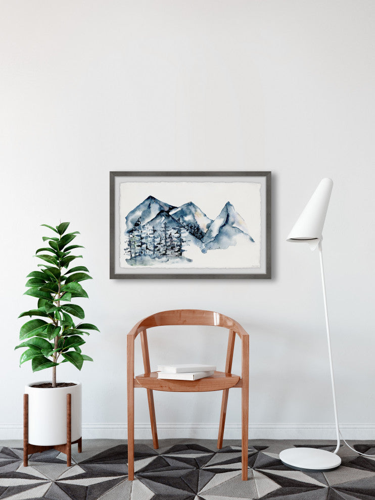 "The Snow Lane" Framed Painting Print, 30x20