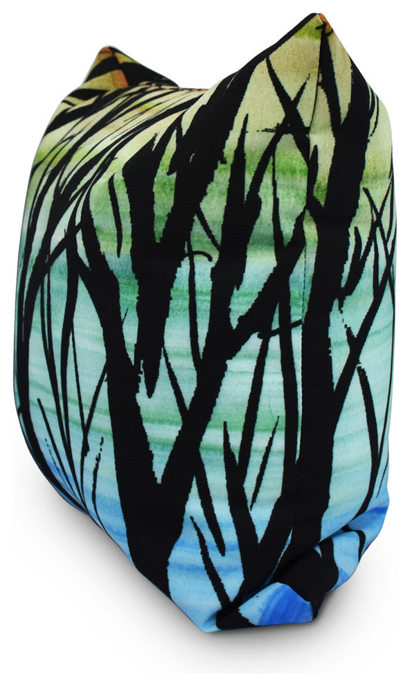 20" Sunset Branches Multi Floral Print Decorative Throw Pillow