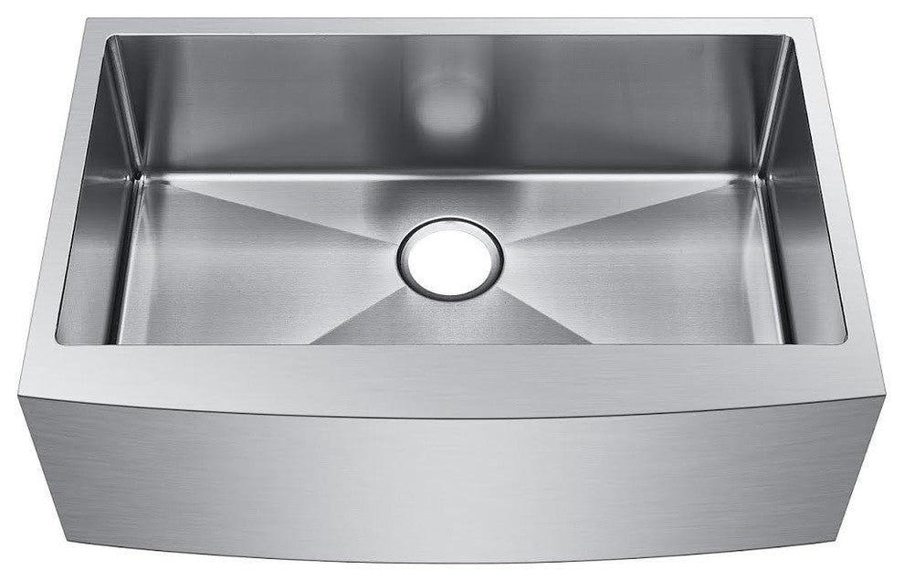 30" Undermount Farmhouse Apron Single Bowl 16 Gauge Kitchen Sink