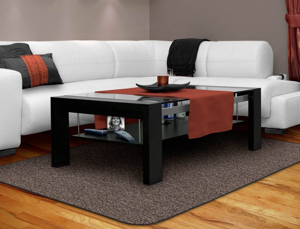 Skid-Resistant Area Rug Pebble Gray, 6'x8'