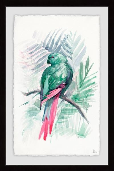 "Blissful Bird" Framed Painting Print, 16"x24"