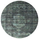 Ahgly Company Indoor Round Mid-Century Modern Area Rugs, 5' Round