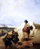 Domenico Induno La Vivandiera Premium Canvas Print