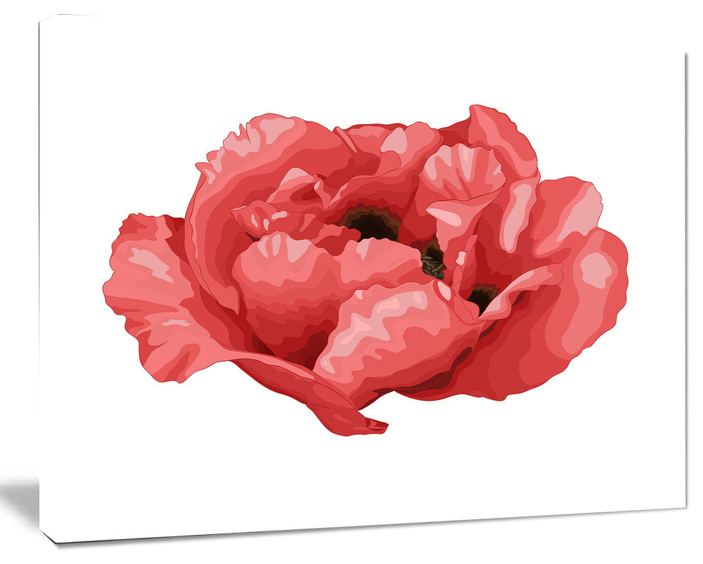 Beautiful Plant Paeonia Arborea, Floral Canvas Art Print, 40"x30"