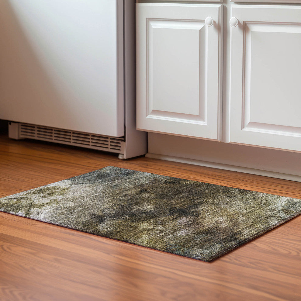 Premium Machine Washable Mayfield AMF590 Chocolate 1'8" x 2'6" Rug