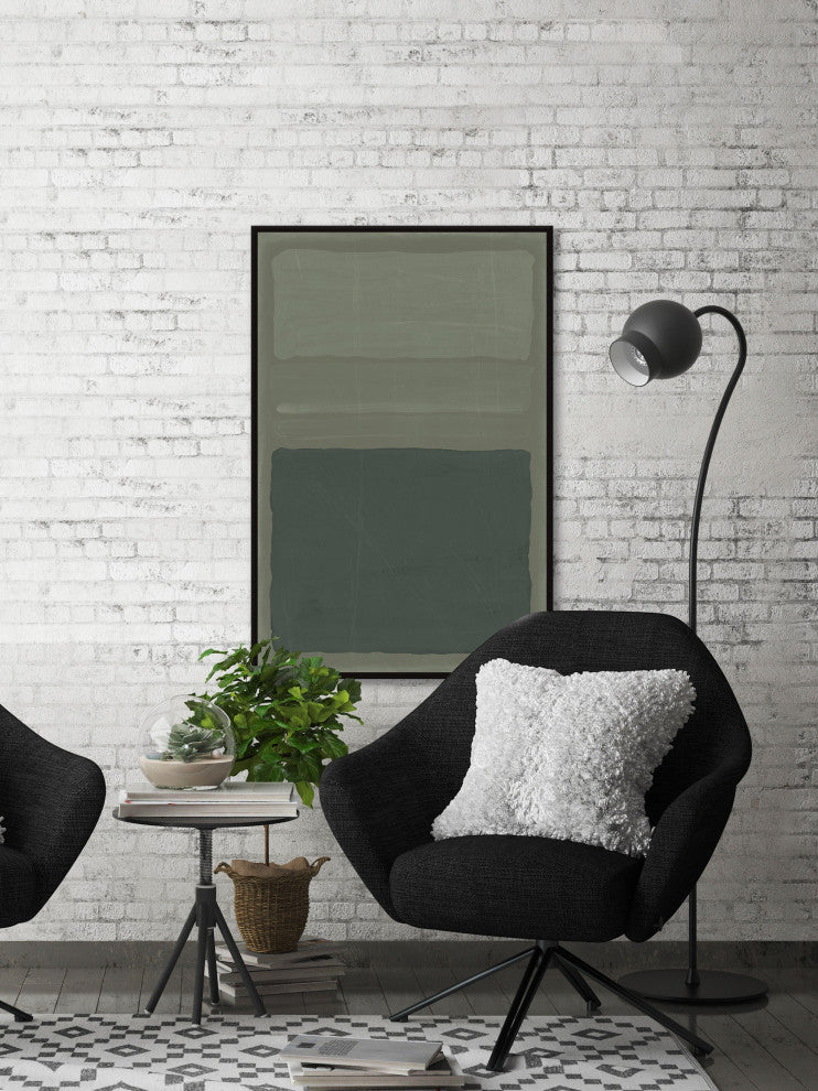 "Thin Partition" Floater Framed Painting Print on Canvas, 24x36