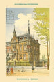 Apartment House - Crefeld - Germany - Gallery Wrapped Canvas Art 28" x 42"