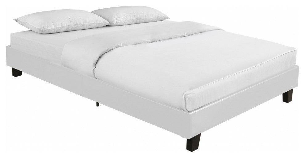 White Platform King Bed