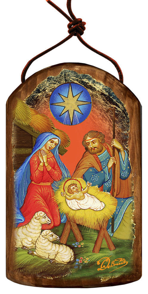 Icon Nativity Of Birth Ornament