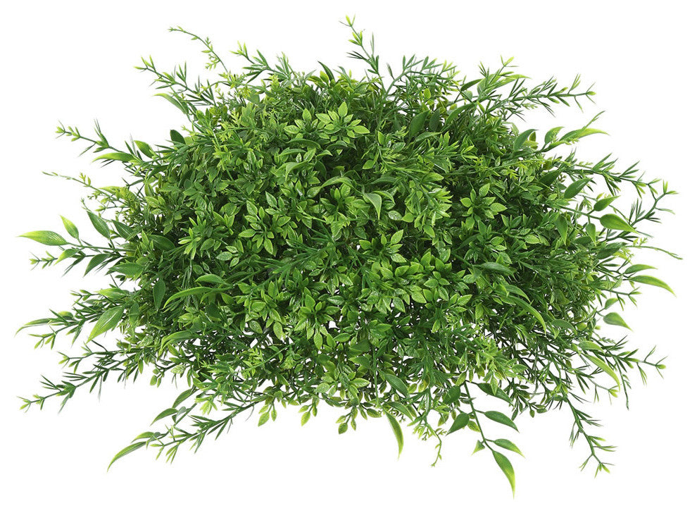 Vickerman Ff170602 18" Artificial Green Mixed Greenery Half Ball