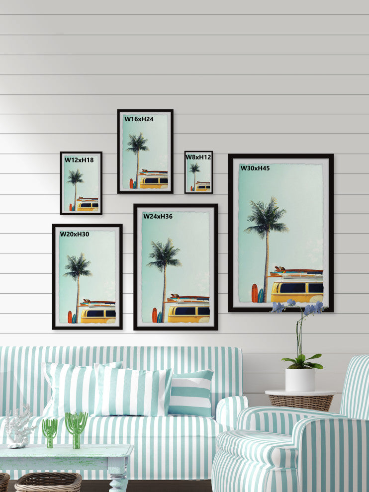 "Adventure Never Stops" Framed Painting Print, 12x18