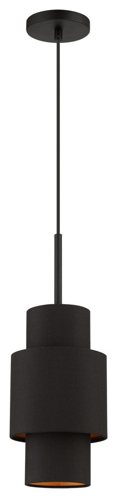 Livex Lighting Sentosa 1-Light Black Pendant