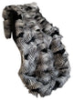 Plutus Black White Feather Faux Fur Luxury Throw, Blanket 80"L x 110"W Full