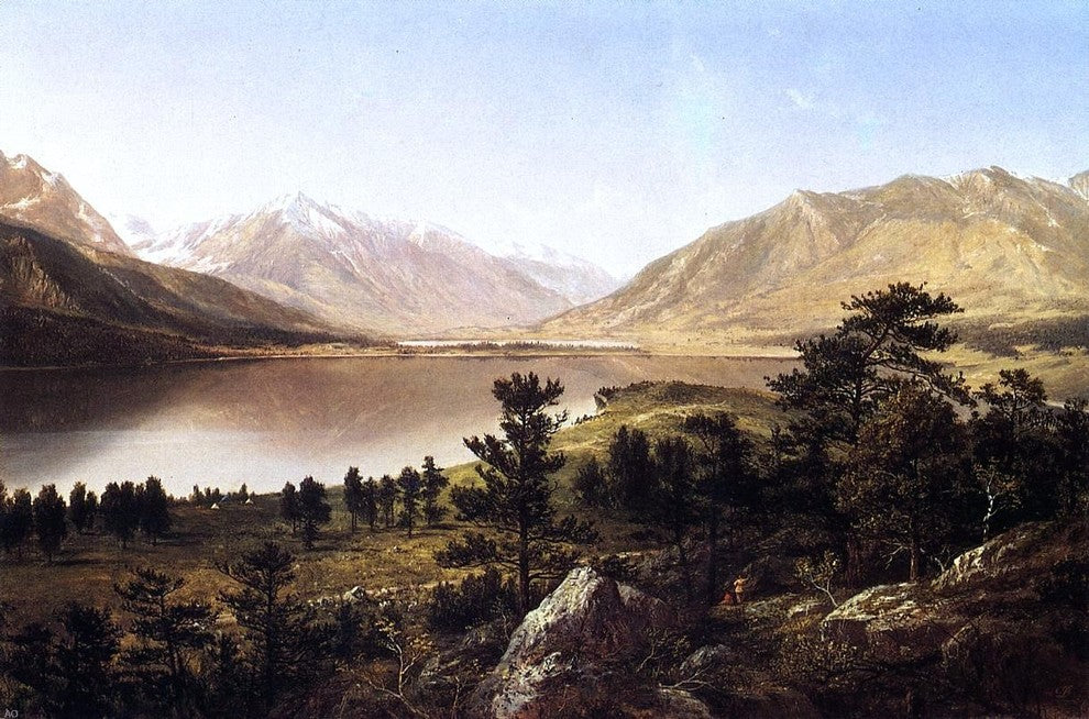 David Johnson Upper Twin Lakes in the Colorado Rockies Gallery Wrapped Canvas
