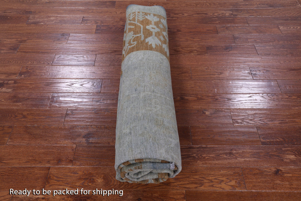 Handmade Overdyed Full Pile Wool Rug 9' 1" X 11' 10" - WR1963