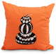 Pumpkin Stack Orange Halloween Print Decorative Throw Pillow, 18"