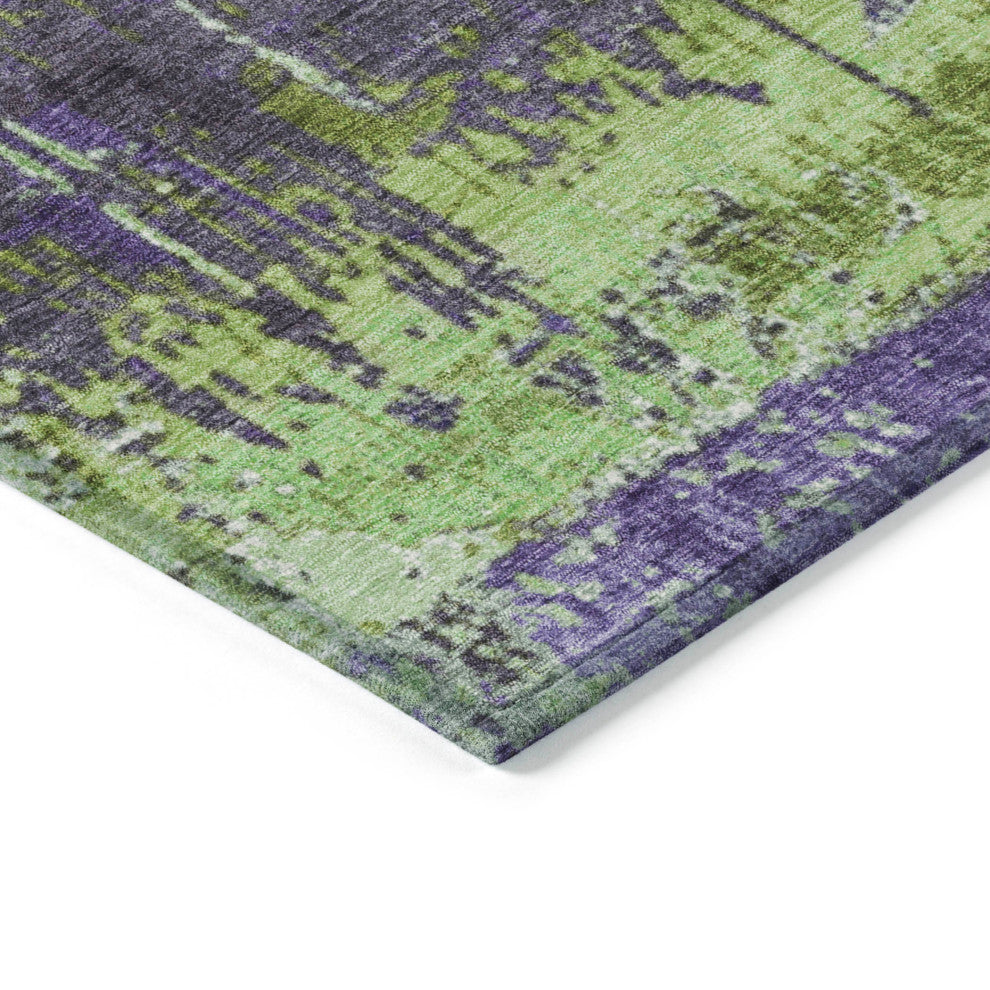 Machine Washable Indoor/Outdoor Chantille ACN1866 Aloe 3' x 5' Rug