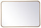 Elegant Decor MR802436BR Soft Corner Metal Rectangular Mirror, 24"x36"