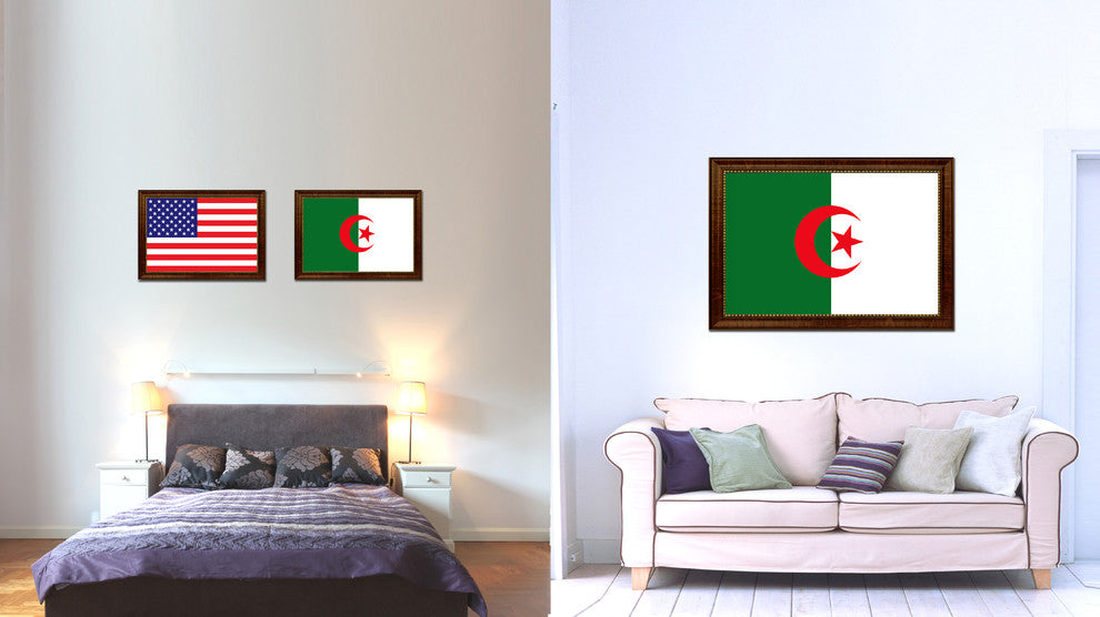 Algeria Country Flag Canvas Print, 21"x30"