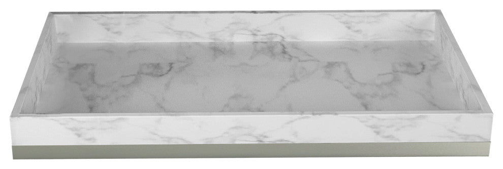nu steel Misty Silver Collection Amenity Tray