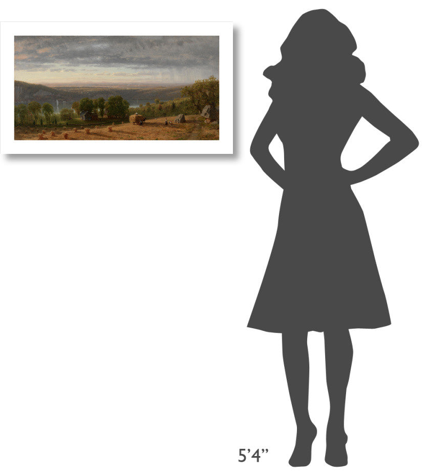 "Landscape with Haywain, 1861" Print by Worthington Whittredge, 32"x17"