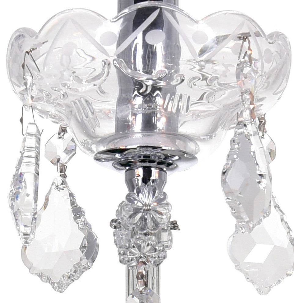 Maria Theresa 3 Light Wall Sconce With Chrome Finish