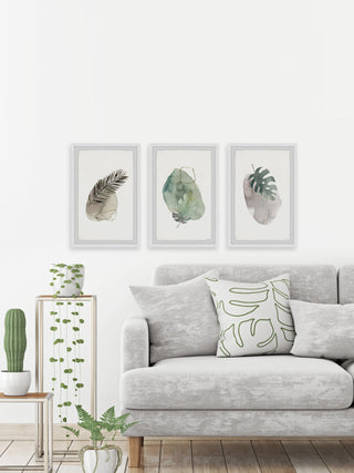 Tropical Presence Triptych, 3-Piece Set, 8x12 Panels