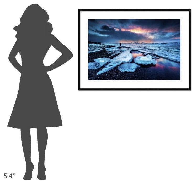 "Badlands Iii" Framed Digital Print by David Martin Castan, 44x32"