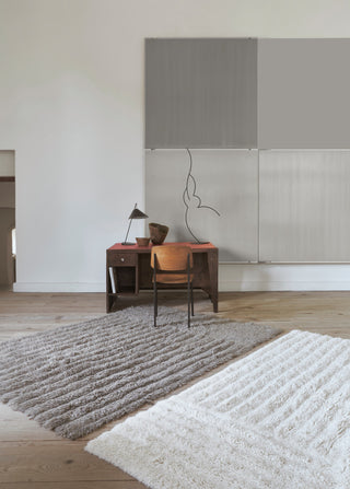 Woolable rug Dunes - Sheep White