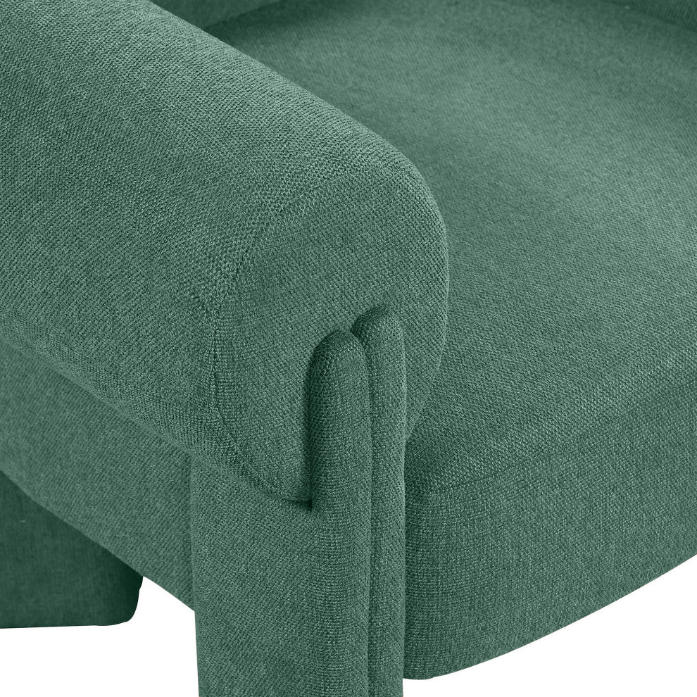 Stefano Upholstered Accent Chair, Green