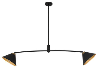 Quoizel ALS252 Alscott 2 Light 52"W Linear Chandelier - Matte Black
