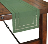 Double Hemstitch Easy Care Table Runner, 14"x72", Pine