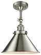 INNOVATIONS LIGHTING 201F-SN-M10-SN-LED 1 Light LED Semi-Flush Mount