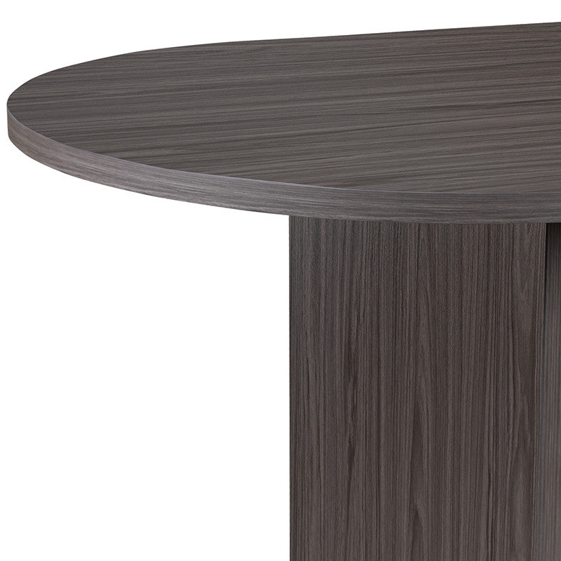 6 Foot, 72"Classic Oval Conference Table Meeting Table, Rustic Gray