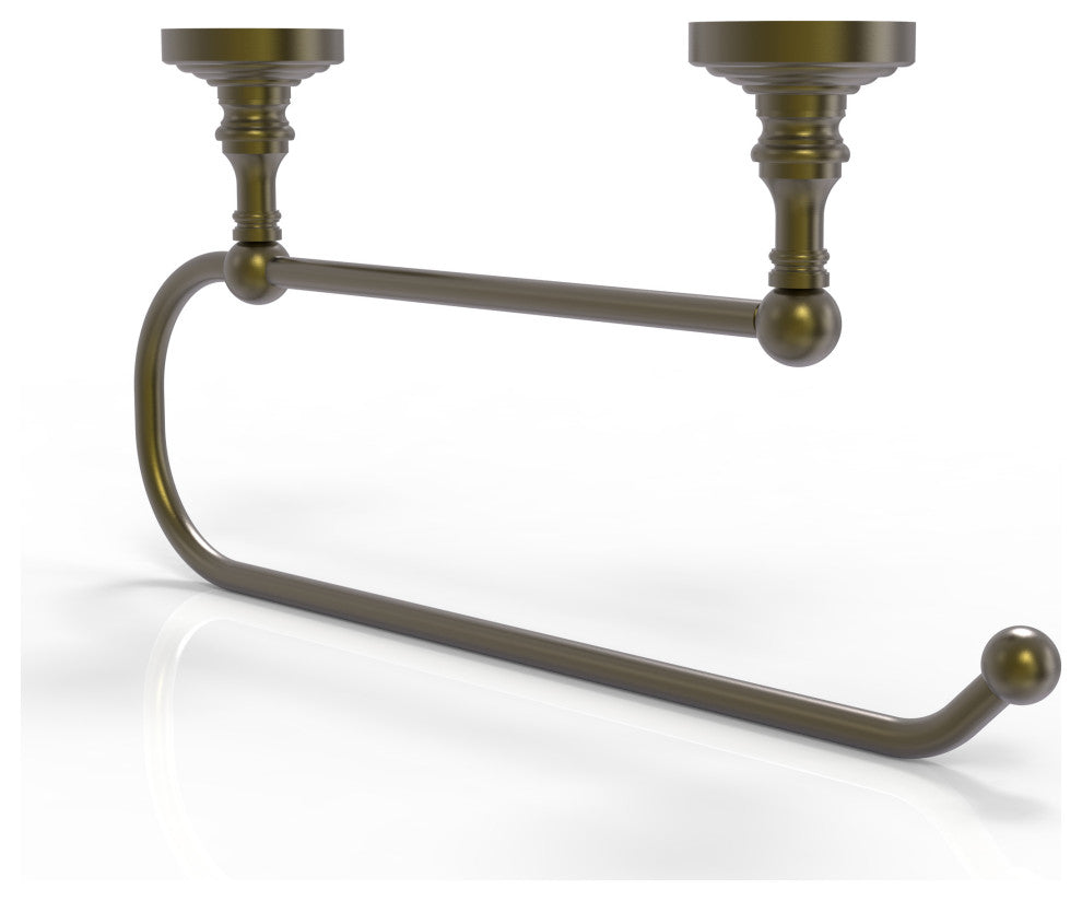 Waverly Place Under Cabinet Paper Towel Holder, Antique Brass