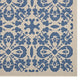 Vintage Area Rug Floor Carpet, Indoor Outdoor, Rectangular, 4x6, Blue Beige