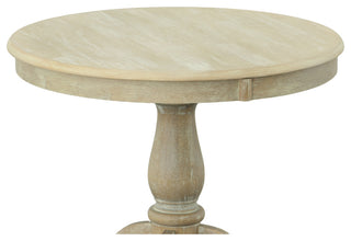 Bella 30" Round Pedestal Table, Natural Driftwood