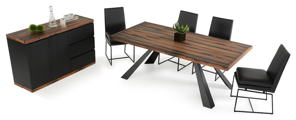 HomeRoots 30" Ship Wood and Metal Dining Table
