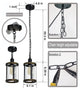 Farmhouse Pendant Lighting for Kitchen Rust Vintage Cage Pendant Lamp