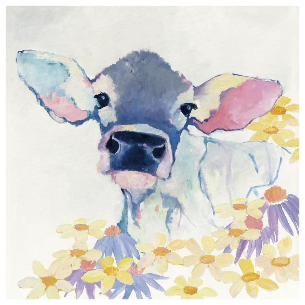 "Bessie with Flowers" Digital Paper Print by Avery Tillmon, 38"x38"