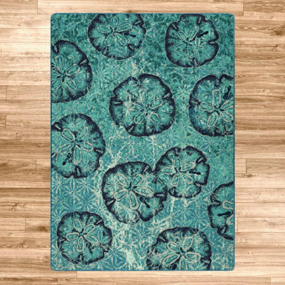 Beach Money, Aqua, 8' Round
