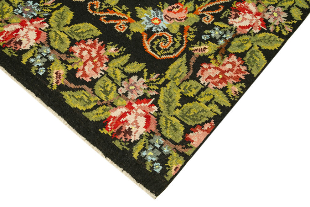 Rug N Carpet - Handmade Moldovian 5' 8'' x 10' 2'' Vintage Floral Kilim Rug