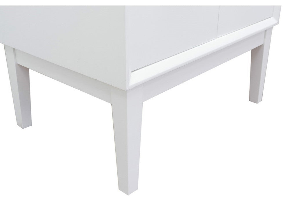 30" Single Vanity, White Finish - Cabinet Only